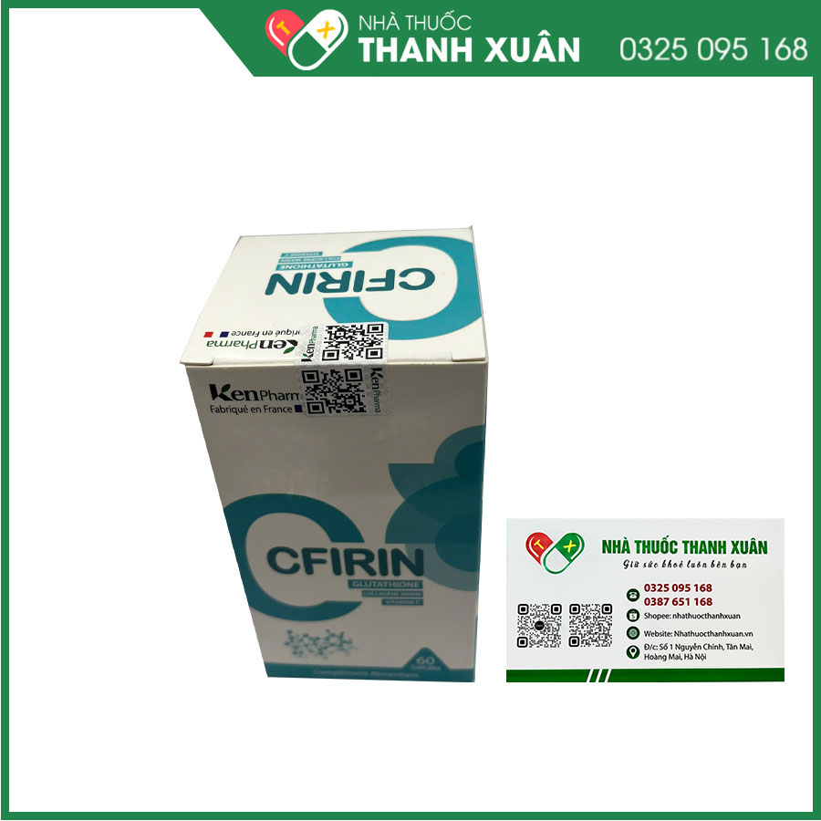 Viên uống Cfirin hỗ trợ làm trắng da, trị nám